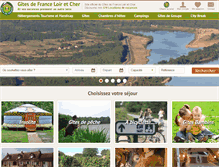 Tablet Screenshot of gites-de-france-chambord.com
